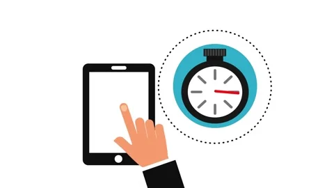 Digital health tracking app concept with touch interaction and fitness icons. Видео 338314437