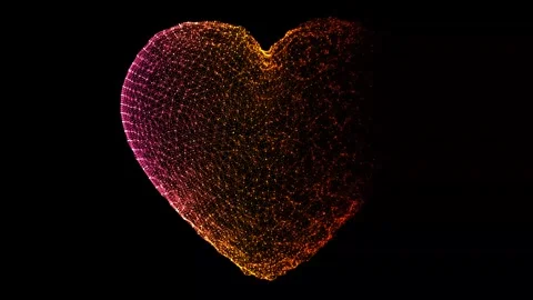 Digital heart Vídeos de archivo 342383274