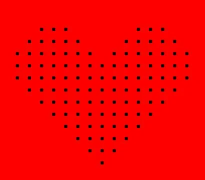 Digital heart shape background Stock Illustration