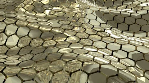 Digital hexagon abstract background Stock Footage 106149093