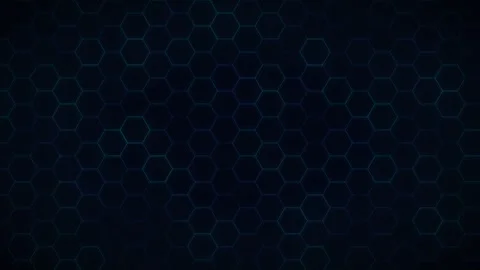 Digital Hexagon Grid Background Data Flow Loop for Technology and Business 库存影片 336353431
