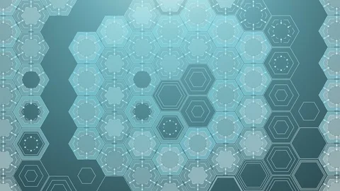 Digital Hexagonal Background Stock Footage 102328085