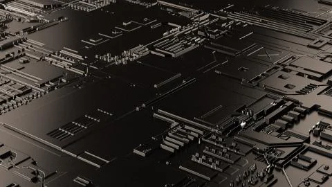 Digital Hi-Tech Abstract Background. Stock Illustration