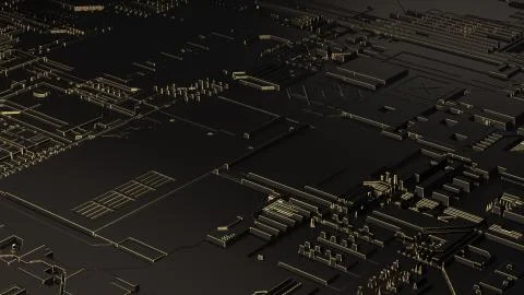 Digital Hi Tech Background. Stock Illustration