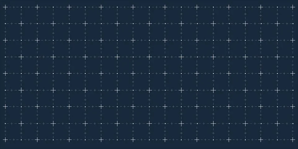 Digital Hi-Tech Grid. Blueprint Background or Overlay Illustration. Stock Illustration