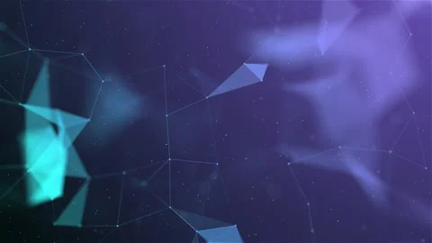 Digital Hi-Tech Plexus Network Background Loop Stock Footage 139288990