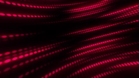 Digital high tech animated red-pink lines from a stream of circular dots. Stock Footage 257002090