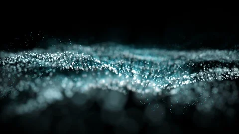 Digital High Tech Digital Waves Moving Forward Stock Footage 122791114
