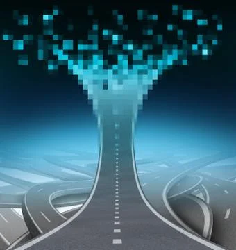 Digital Highway Stock Illustration