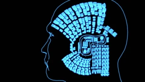 Digital Hologram Background FullHD Vidéo 152513994