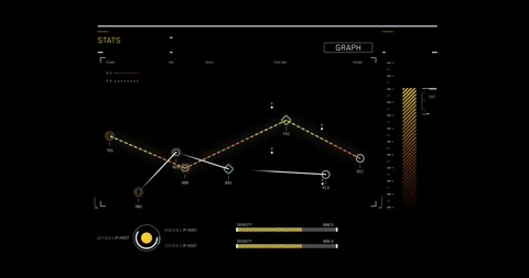 Digital Holographic UI Screen 스톡 동영상 337700567