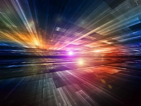 Digital Horizons Stock Illustration