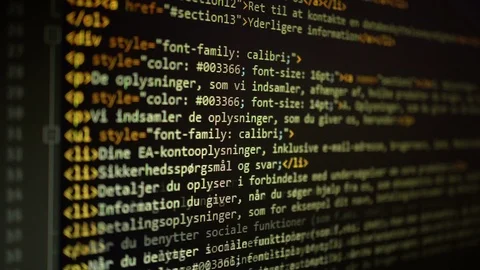 Html Code Background Stock Footage ~ Royalty Free Stock Videos | Pond5
