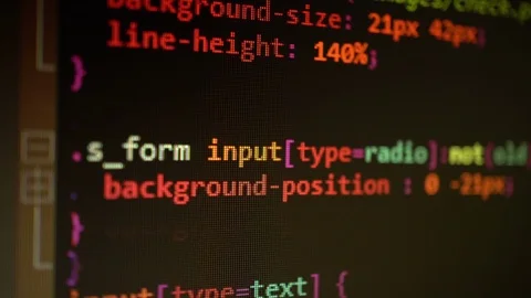 Digital Html Code Background Stock Footage 117437946