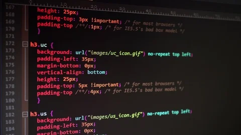Html Code Background Stock Footage ~ Royalty Free Stock Videos | Pond5
