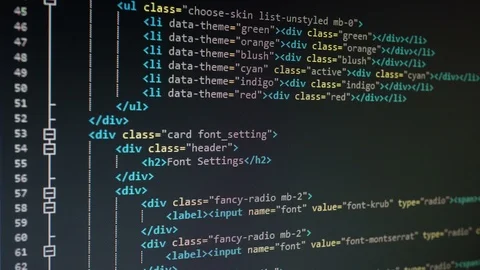 Html Code Background Stock Footage ~ Royalty Free Stock Videos | Pond5