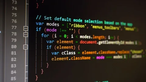 Digital HTML Code Stock Footage 103034887