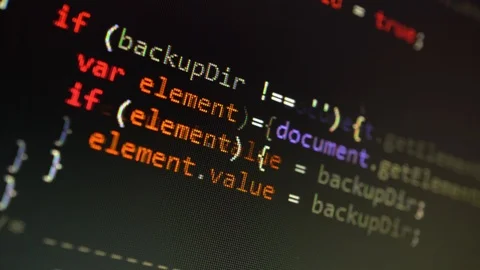 Digital Html Code Stock Footage 103819950