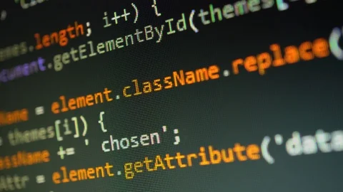 Digital Html Code Stock Footage 103819968