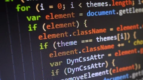 Digital Html Code Stock Footage 103820000