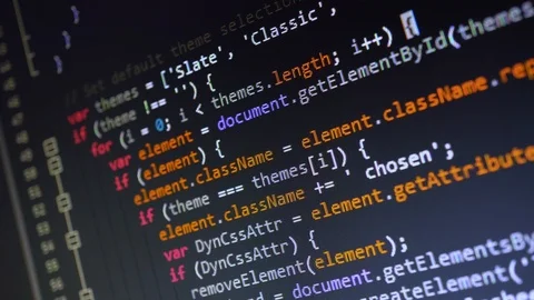 Digital Html Code Stock Footage 103820014