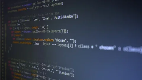 Digital Html Code Stock Footage 103820042