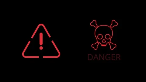 Digital HUD alert message, suitable for use in hud and sci-fi projects Stock Footage 243661191