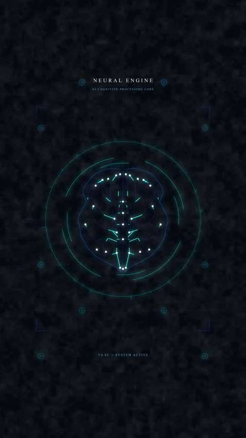 Digital hud interface featuring holographic circles and glowing data elemen.. Stock Footage 348329784