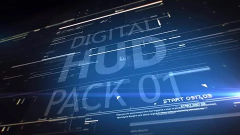 Digital HUD Pack 01 Stock After Effects