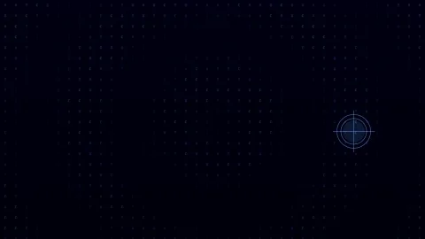 Digital HUD target tracking interface animation Stock Footage 347013485
