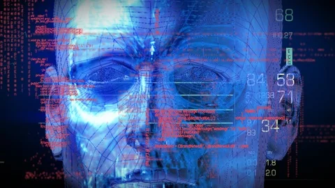 Digital human anatomy and codes Stock Footage 107683100