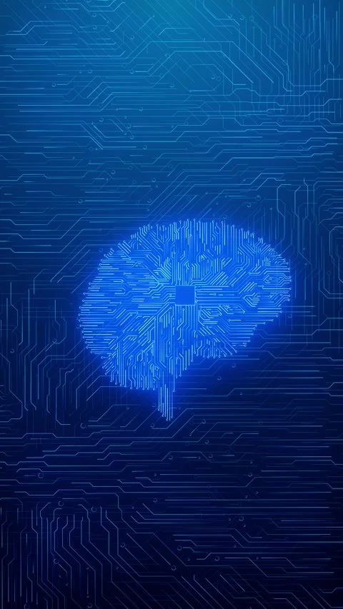 Digital Human Brain Circuit Artificial Intelligence Visualization Stock Footage 315385927