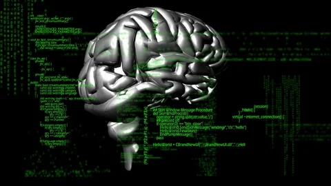 Digital human brain Stock Footage 106230902