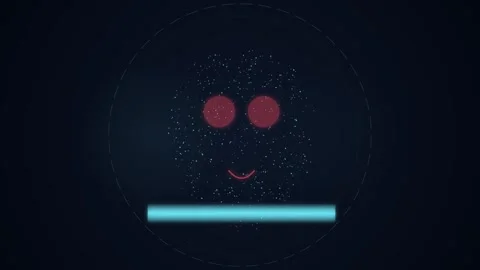 Digital Human Face Silhouette for Deepfake Detection with Blue Pixels and R.. Stock Footage 345775489