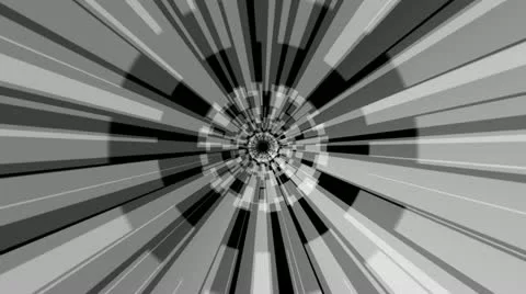 Digital hypnotize tunnel with alpha Stock Footage 22013222