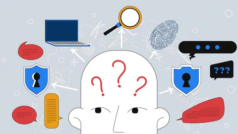 Digital identity and cybersecurity 2D mixed media animation Stock Footage 324518277