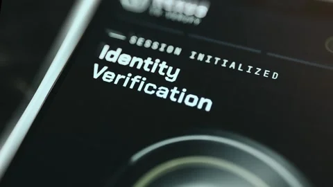 Digital Identity Card - Cinematic Close Up Stock Footage 336944647