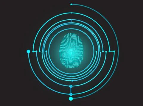 Digital Identity Nexus Stock Illustration