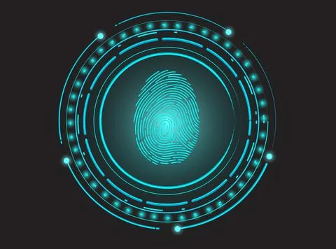 Digital Identity Nexus Stock Illustration