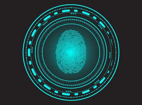 Digital Identity Nexus Stock Illustration