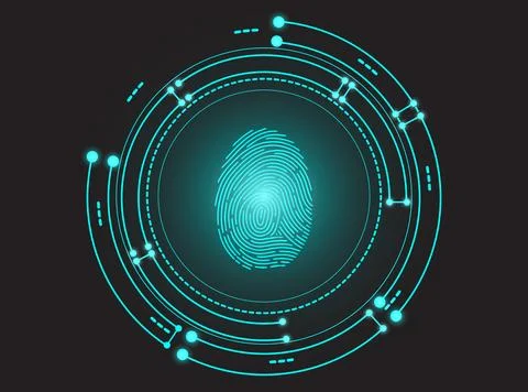 Digital Identity Nexus Stock Illustration