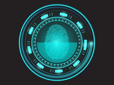Digital Identity Nexus Stock Illustration