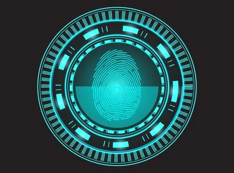 Digital Identity Nexus Stock Illustration
