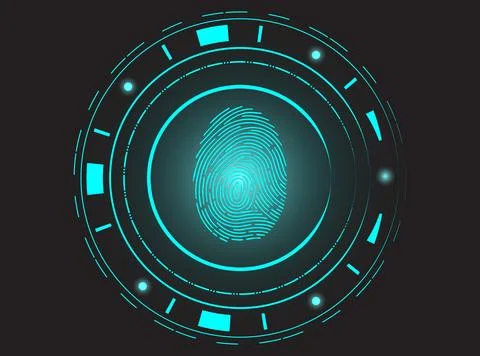 Digital Identity Nexus Stock Illustration