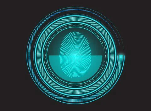 Digital Identity Nexus Stock Illustration