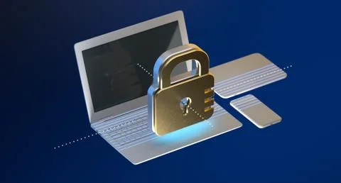 Digital identity scanner Stock Illustration