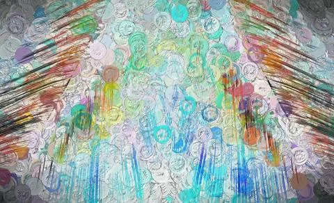 Digital Illustration Abstract Background Pattern Illustrazione stock