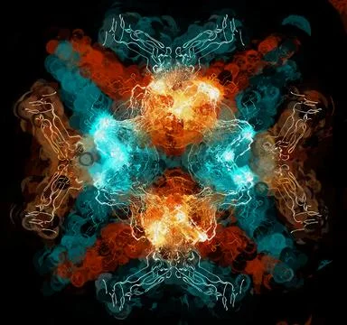 Digital Illustration Abstract Background Pattern Stock Illustration