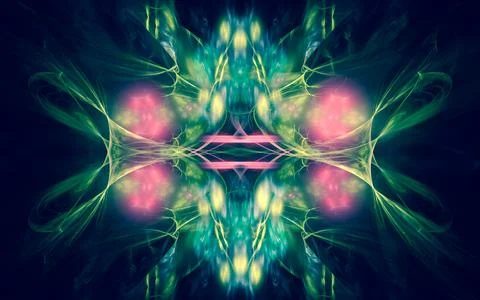 Digital illustration abstract image generated fractal background image wallpa Stock Illustration