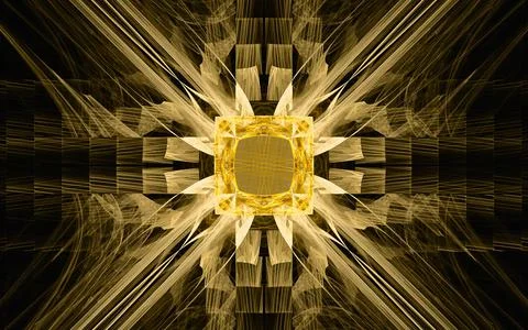 Digital illustration abstract image generated fractal background image wallpa Stock Illustration